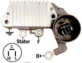 Caja reguladora de alternador nissan v16 #10